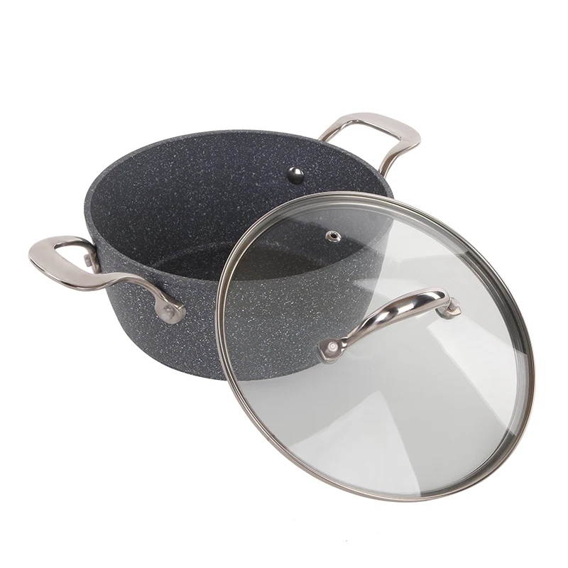 13pcs forged aluminum nonstick cookware set marble coating Non Stick Cooking Pot  Kitchen Set SPARKLE non-stick coating