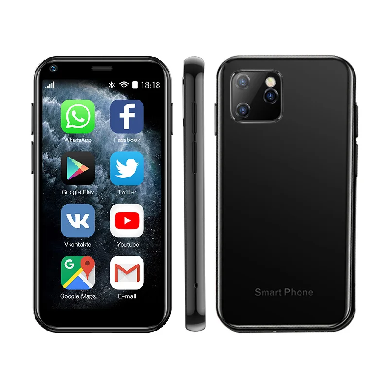 Мини модели XS11 2020 3G самый маленький смартфон 2 5 'MTK6580 четырехъядерный Android 6 0 идентификация по отпечатку пальца 1000 мАч сотовый телефон