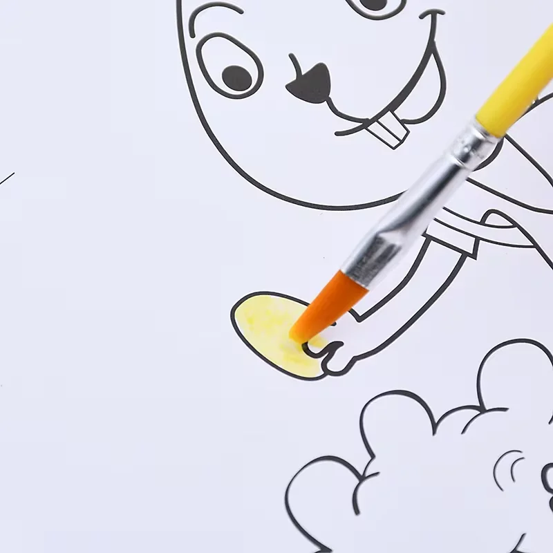 Paint Set Book 12 pages 6 color Wholesale Watercolor children graffiti picture cartoon notes children painting book watercolor