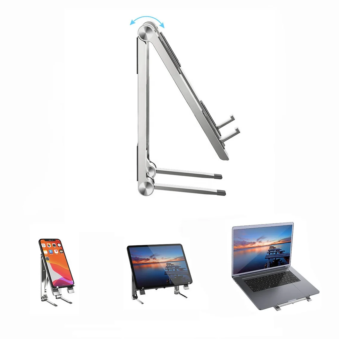 
Многофункциональная Складная подставка из цинкового сплава для ноутбука, ноутбука, ipad и сотового телефона 