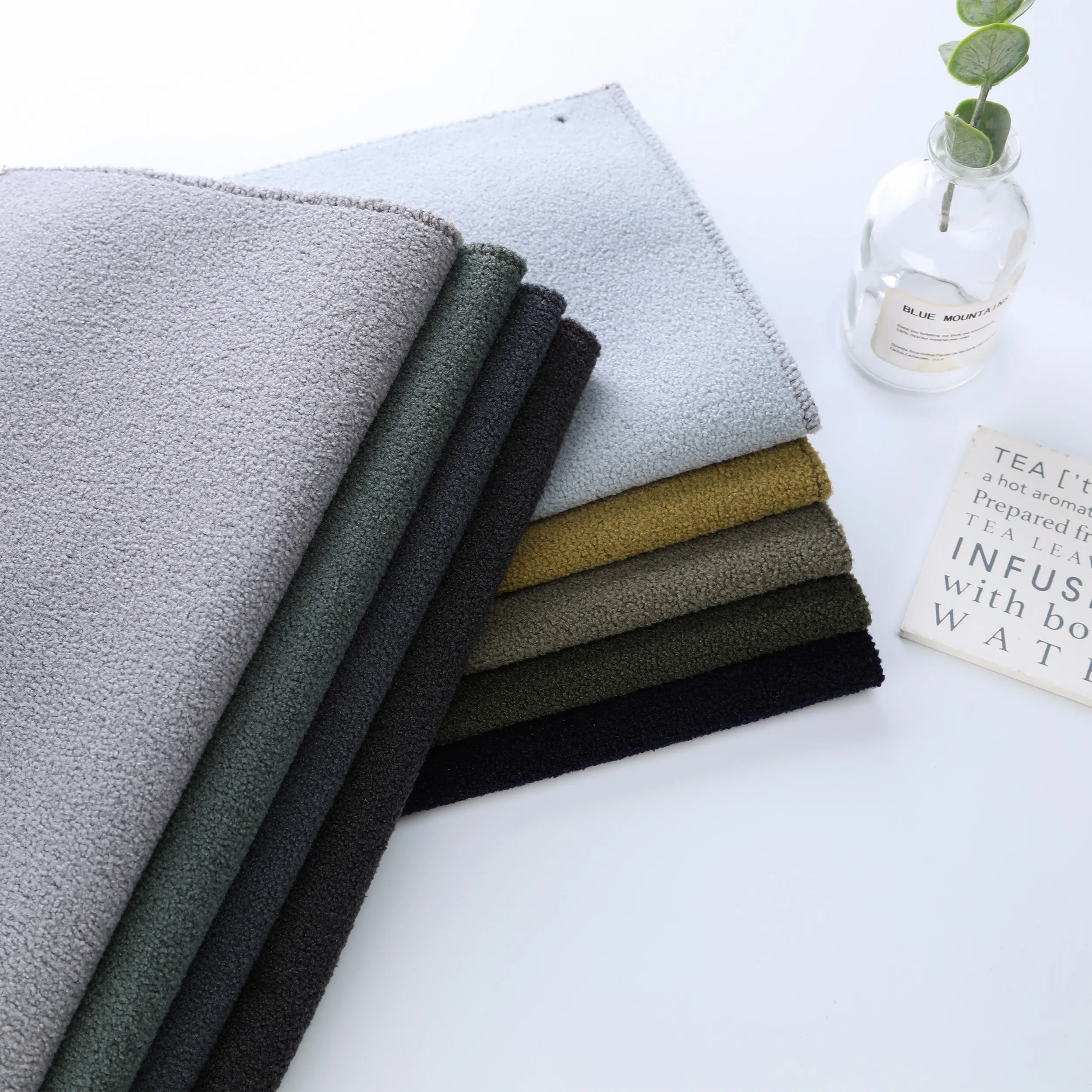 China fabric manufacturer high quality home deco sofa fabric 100% polyester upholstery sofa fabric