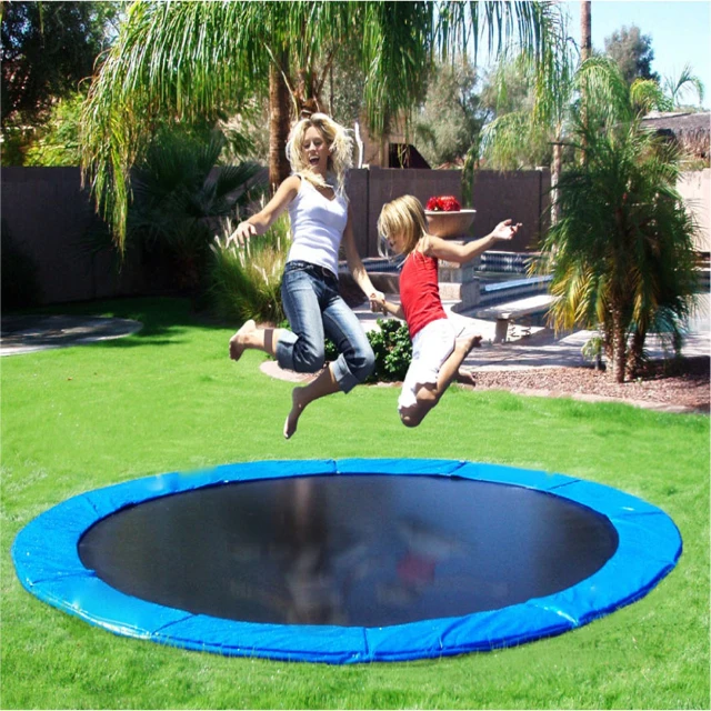 9x14ft safety high bounce unground in ground inground trampoline