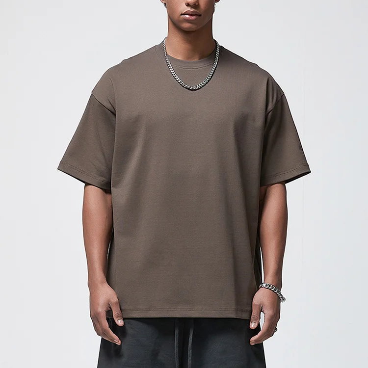 wholesale 280gsm high weight custom tshirt for men China factory mens clothes tshirts blank high quality cotton tshirt