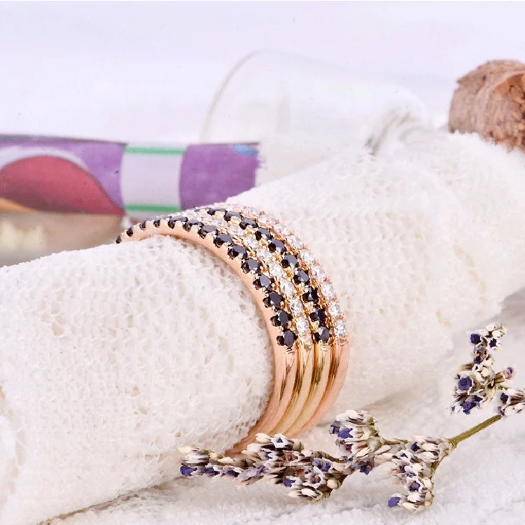 
Most Popular Engagement Band White CZ 100% Real Solid 9K 375 Ladies Gold Finger Ring Fast Shipping 