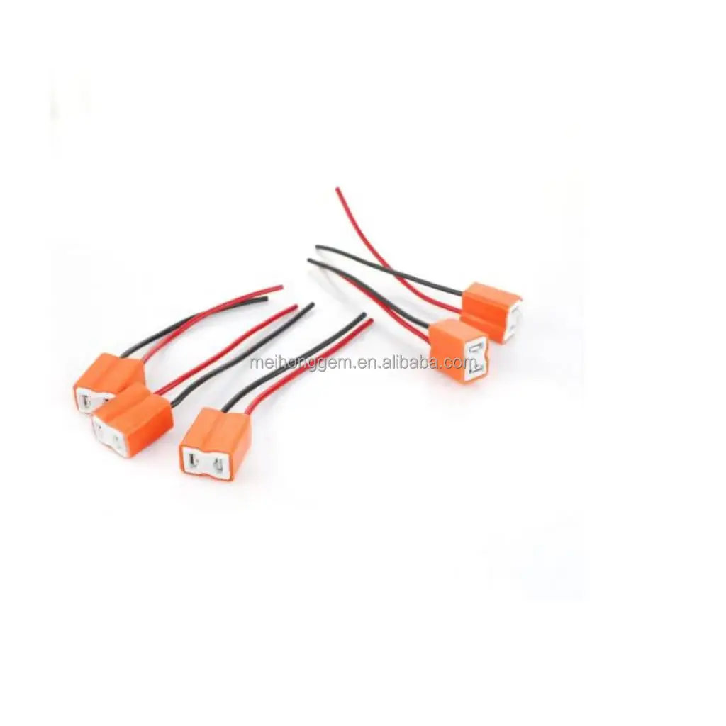H4 Male Head Extension Cable Connector Plug Socket with Wire Harness