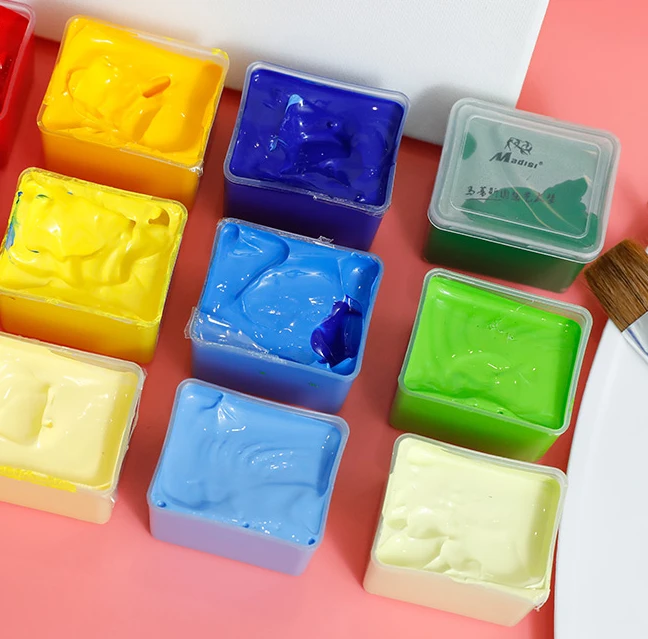 Hot Sale 49 Colors 80ml Bottled Professional Premium Artist Bulk Acrylic Paint For All Medium