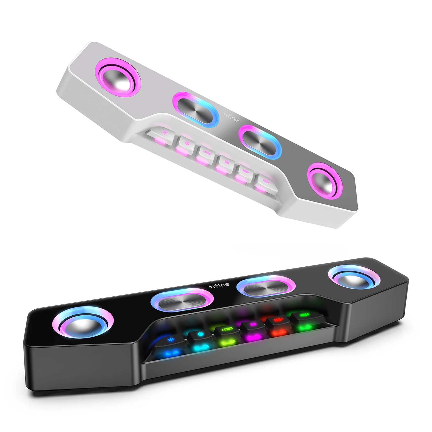 Fifine A16 High Quality BT 5.0 Speaker Wireless RGB Speaker AUX Gaming Computer Speaker