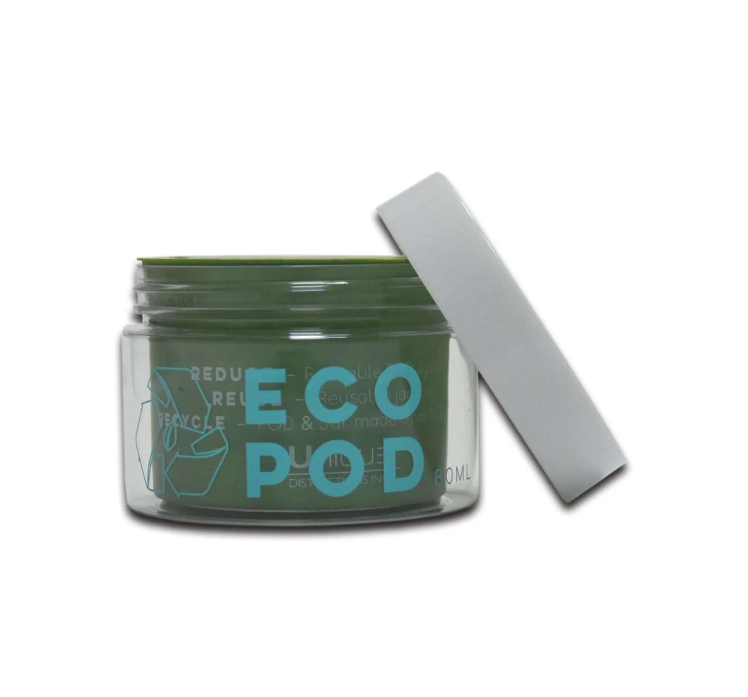 Двойная стена, экологически чистые многоразовые Пустые Косметические Контейнеры для масляного масла для домашних животных с широким ртом, пластиковая банка для крема