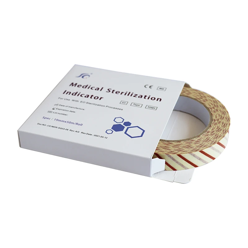 sterilization indicator tapes eto/h2o2 plasma/steam autoclave sterilizer package tape discoloration chemical indication tape