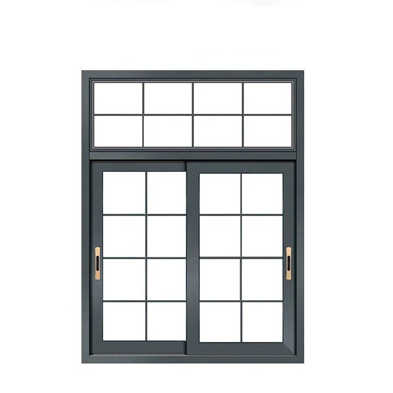 High Security Impact Casement Window Double Glazing Aluminum Frame Windows
