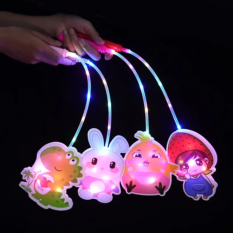 New Design Light Up Toys handheld cartoon design colorful LED Glowing Luminous portable wave ball portable lantern