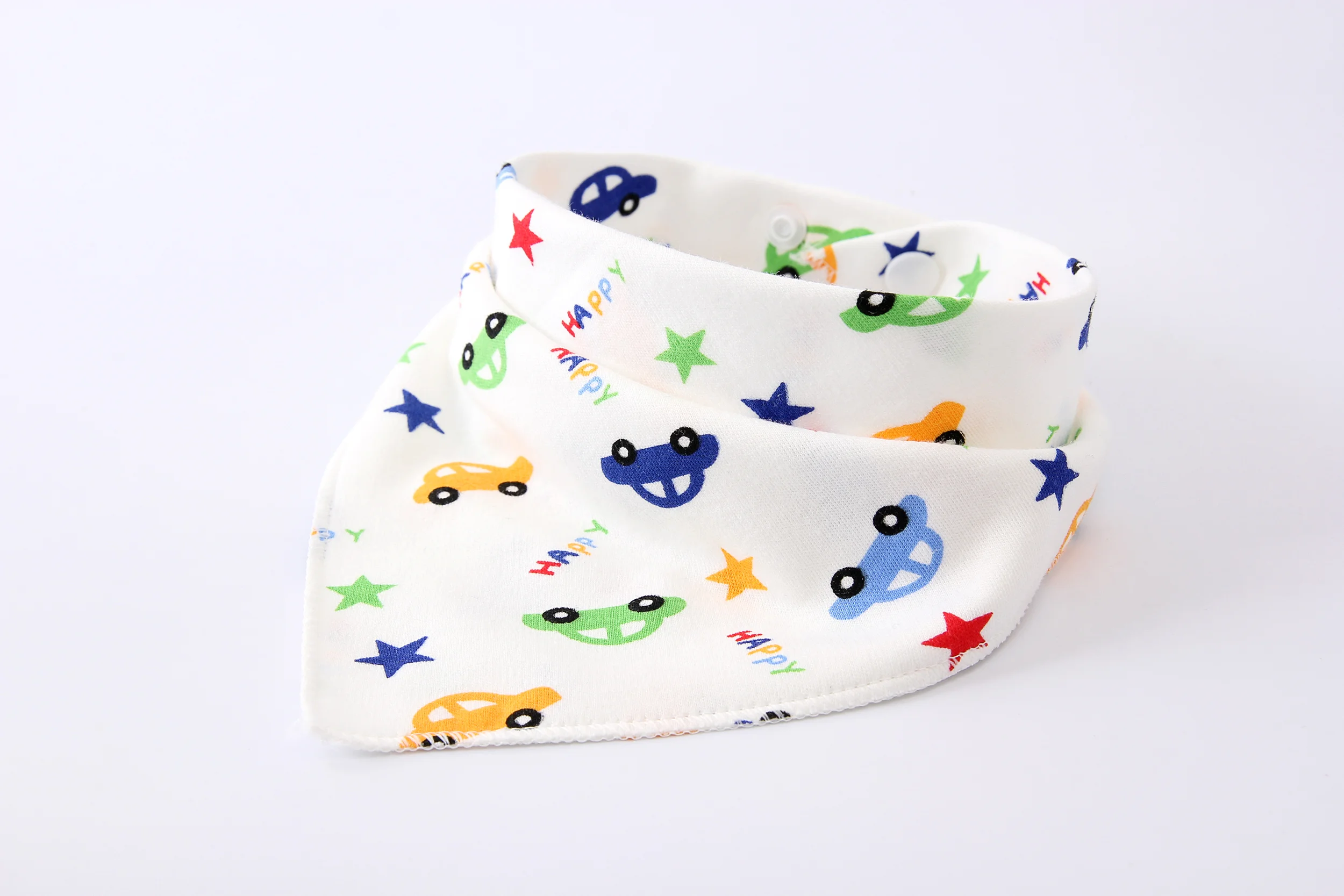 Wholesale Adjustable Feeding Bandana Bibs Extra Soft Natural Cotton Teething Baby Bibs