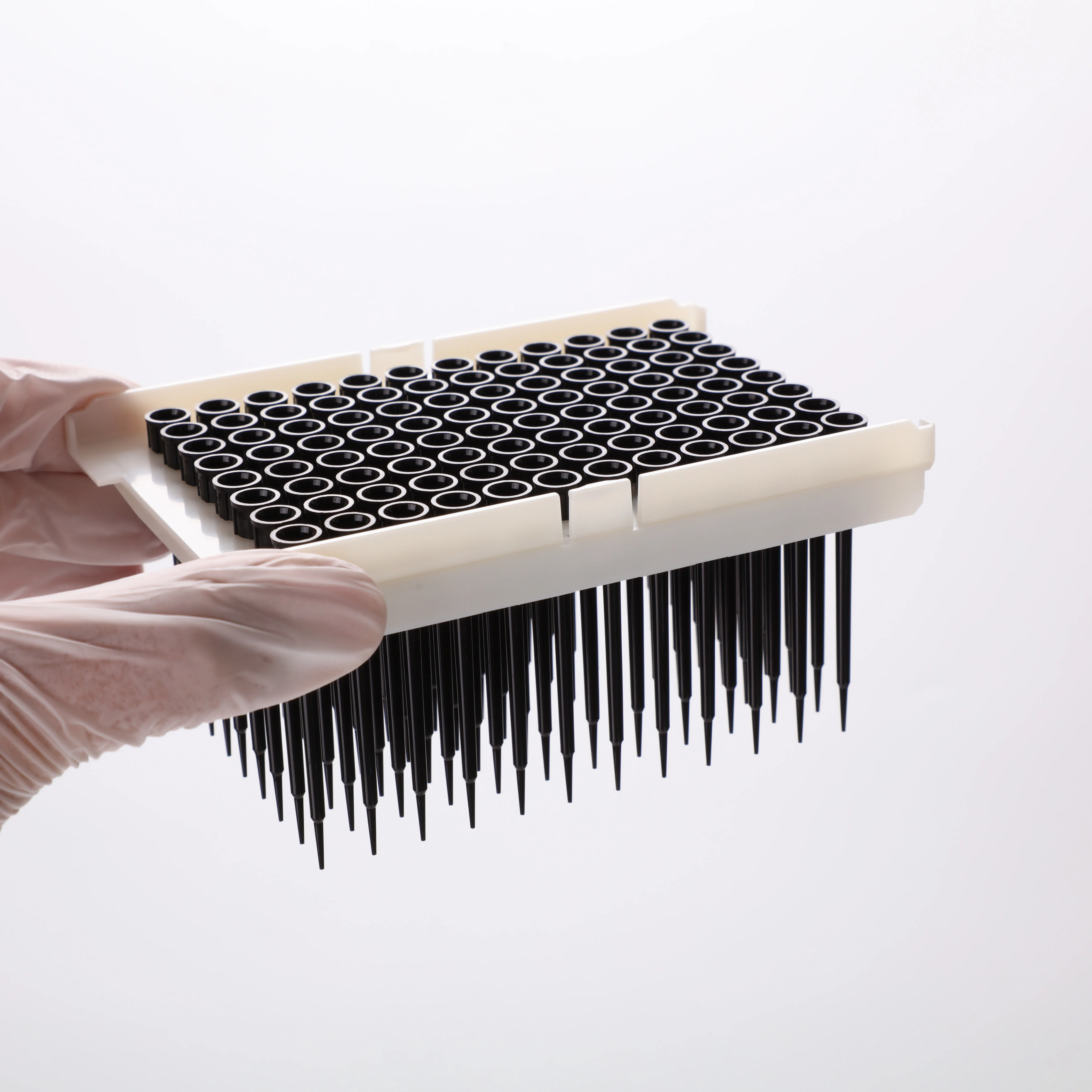 50ul, 200ul, 1000ul Disposable Microliter Black Plastic Sterile Micropipette Pipet Tips For Laboratory Sterile Pipette Tip Racke