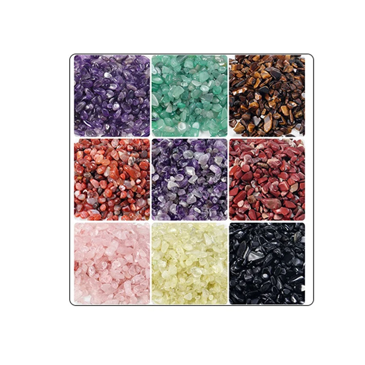 wholesale 100g / bag Natural Rose Quartz Amethyst Rock Crystals Healing Stones Gravel Tumbled Stone