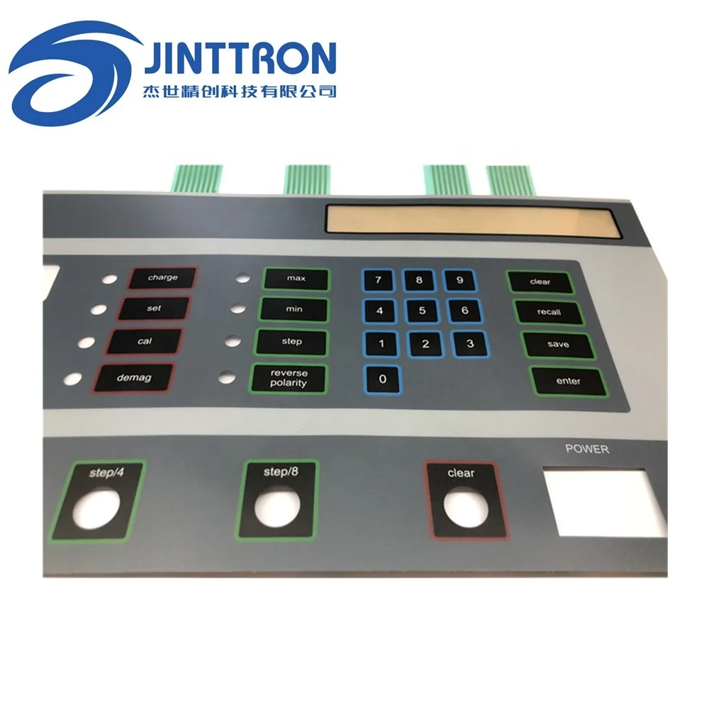 Keyboard membrane PET tactile metal dome overlay keypads control panel membrane switch customized