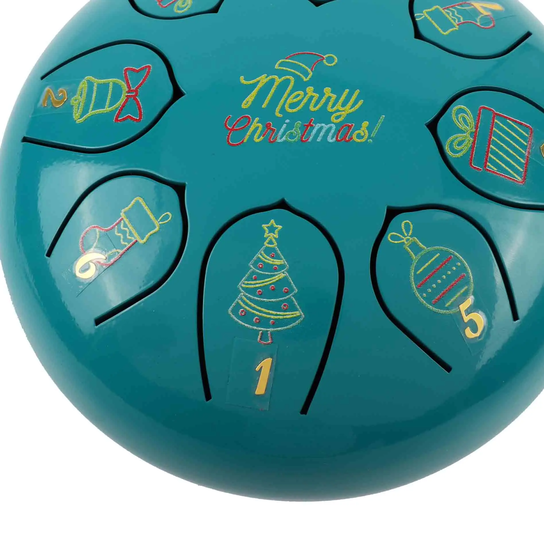 Рождественский стиль, высокое качество и низкая цена, светло-голубой, 6 дюймов, 8 языков, бак, ручная подставка, барабан для йоги, стальной барабан для языка