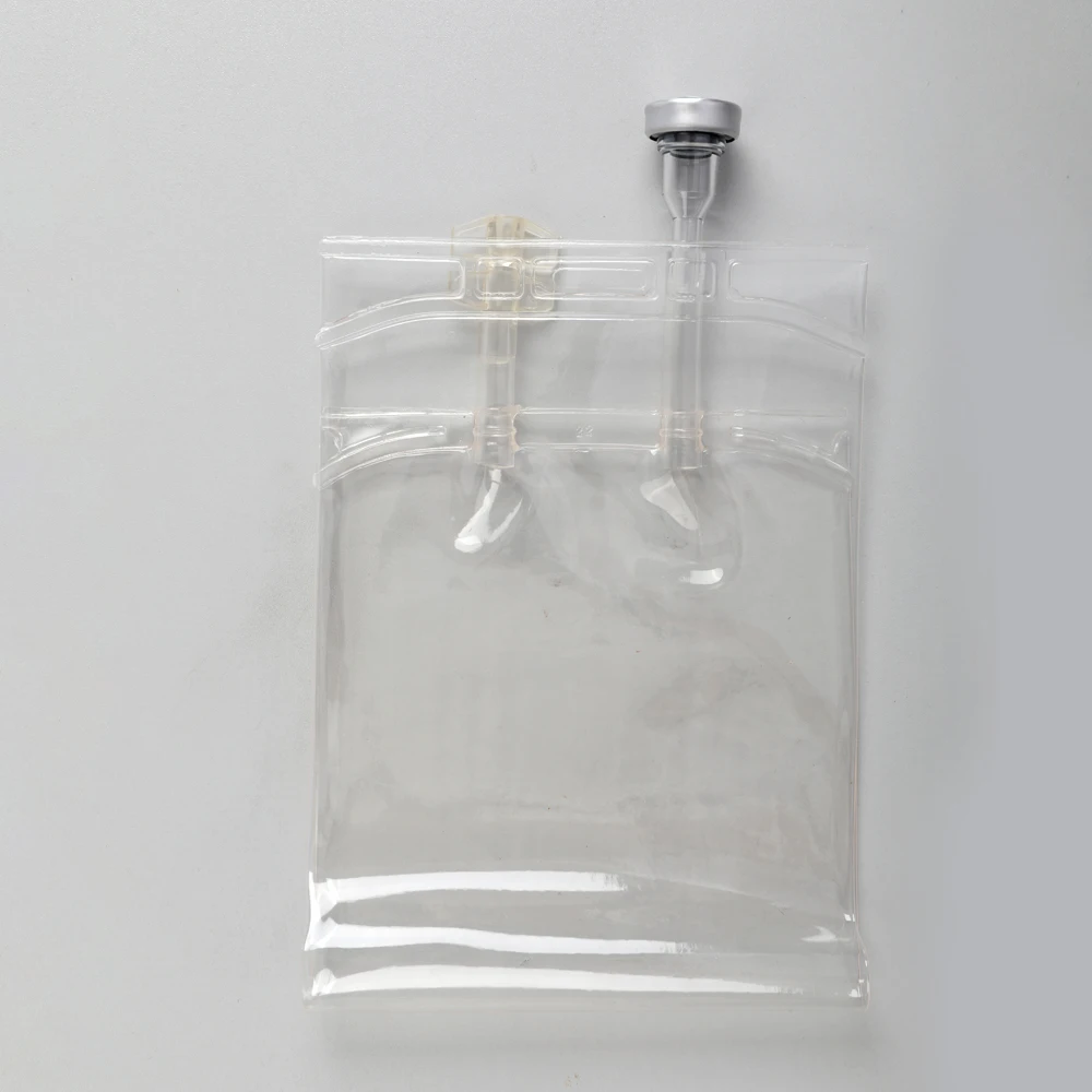 
medical PVC Infusion bag/ PVC IV infusion bag (double tube ) 