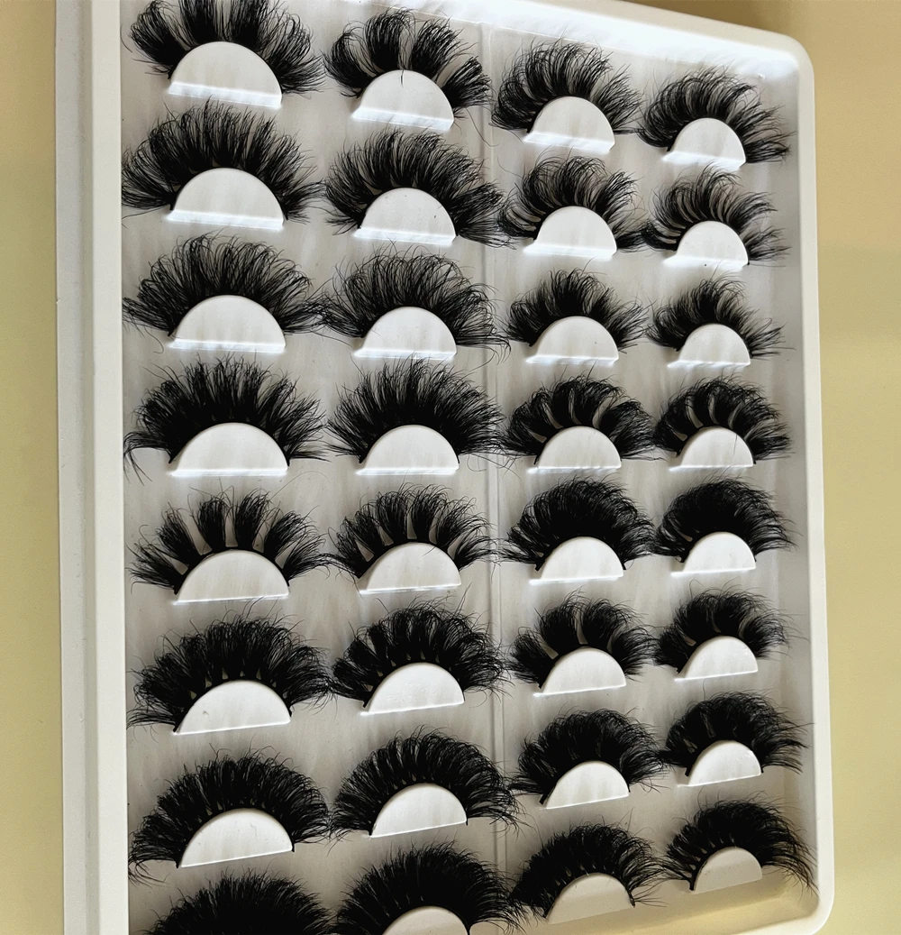 High quality private label 3d short 20mm mink eyelashes vendor wholesale free sample best real lashes strip eyelash manufacturer