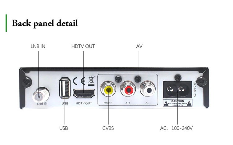  Высокое качество DVB-S2 V5 H.265/HEVC CS8051-T телеприставка спутниковая
