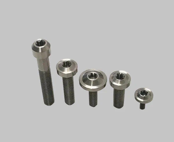 Ti6Al4v M6 Titanium Hex Flange Bolts