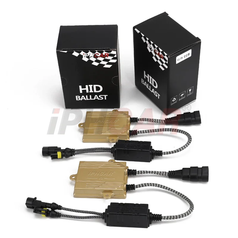  IPHCAR 35 Вт AC Быстрый старт балласт HID проектор линза 12 В Автомобильная фара с экранированным