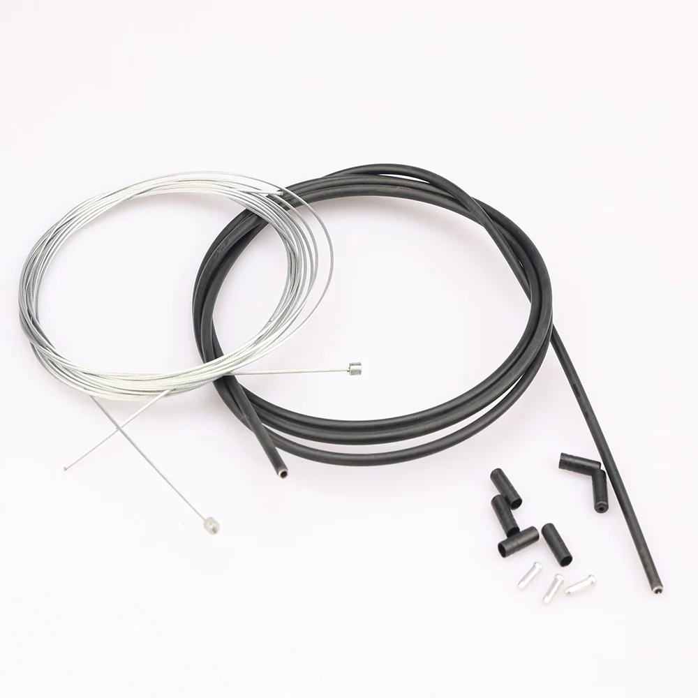Набор тормозных кабелей для дорожного велосипеда, наружный кабель с внутренней проволокой, серебристая стальная линия переключения, дисковый тормоз, 1*19, трос из нержавеющей стали