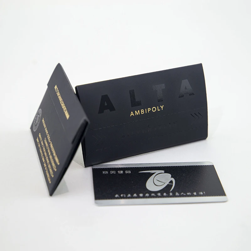 Custom Rubbery VIP Member Card Paper Envelope  UV Spot Gift Card Packaging Envelopes