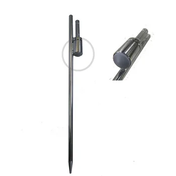 
Wzrods Silver Stainless Metal Beach Spike Sand Soft Ground Sign Stake Base With Spindle For Wind Flying Beach Flag 