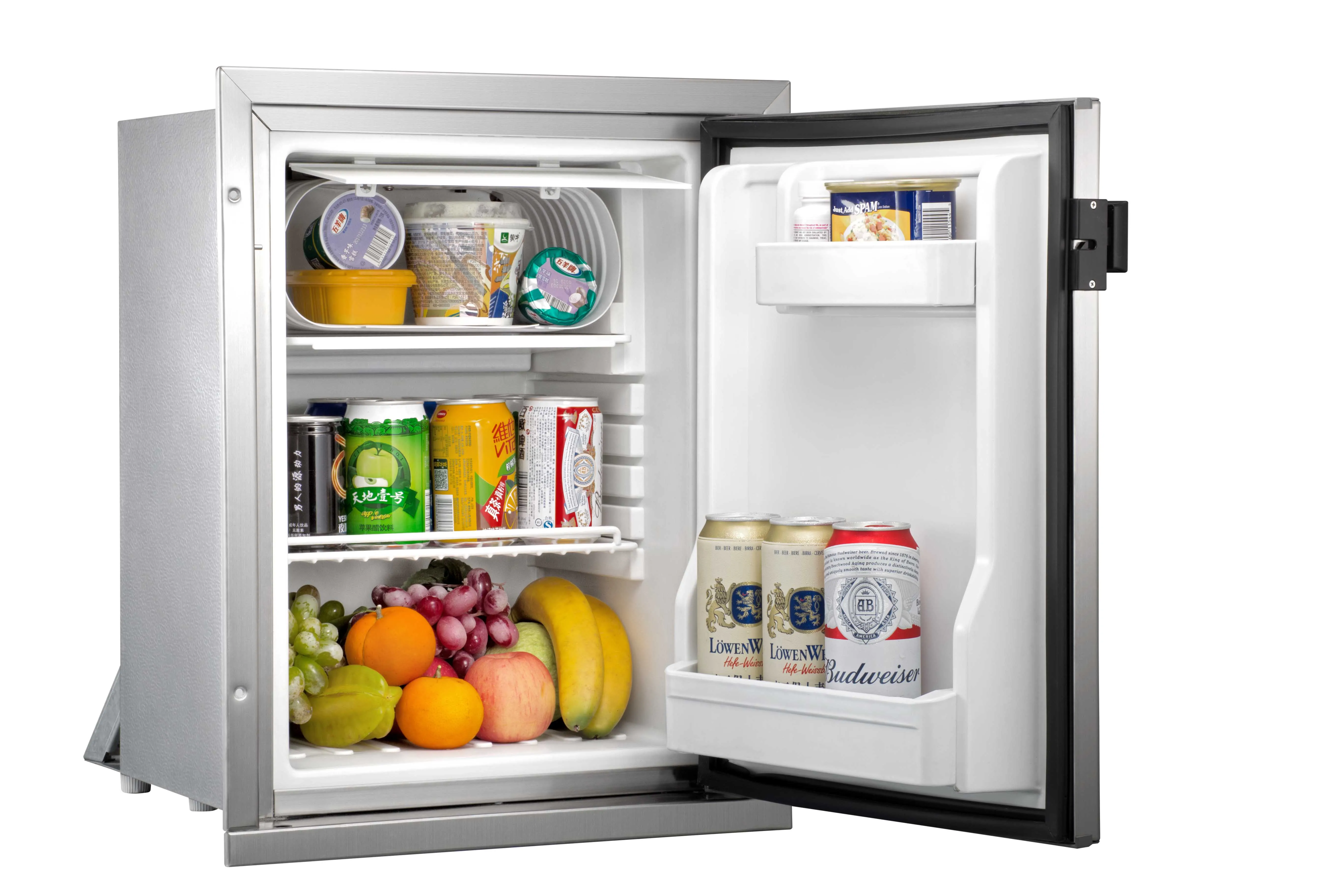 Stainless Steel DC Compressor 12V 24V Built-In Yacht Marine Boat Fridge With Dual Temperature Dual Zones