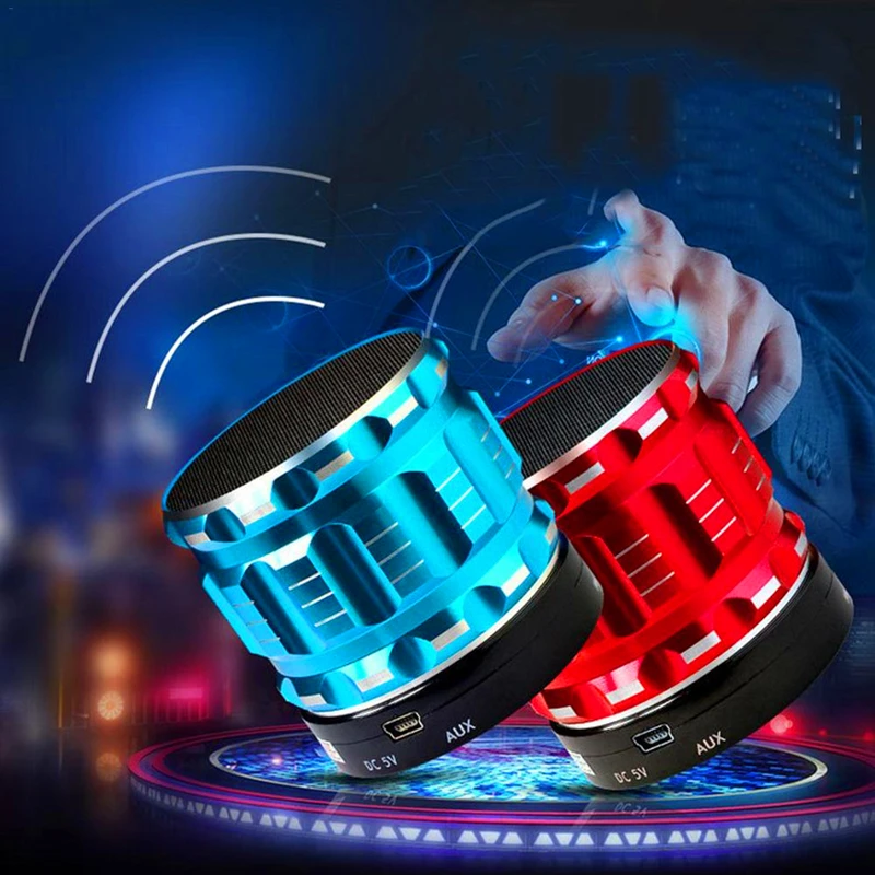Высококачественная портативная bluetooth-Колонка S28 Mini металлическая Беспроводная мини-колонка с Bluetooth для мобильных телефонов и планшетов
