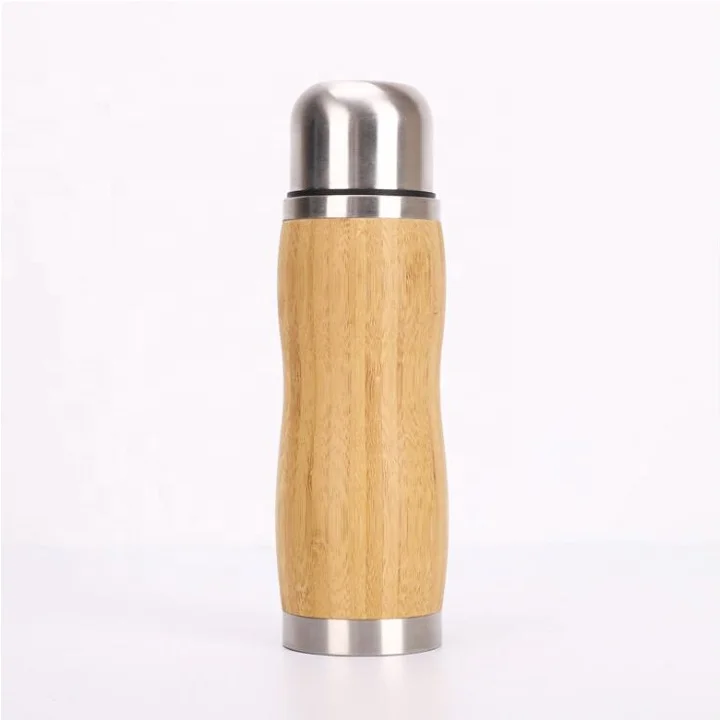 
B024 Unique Style Natural Bamboo 2021 Water Bottle Wood thermal bottle 