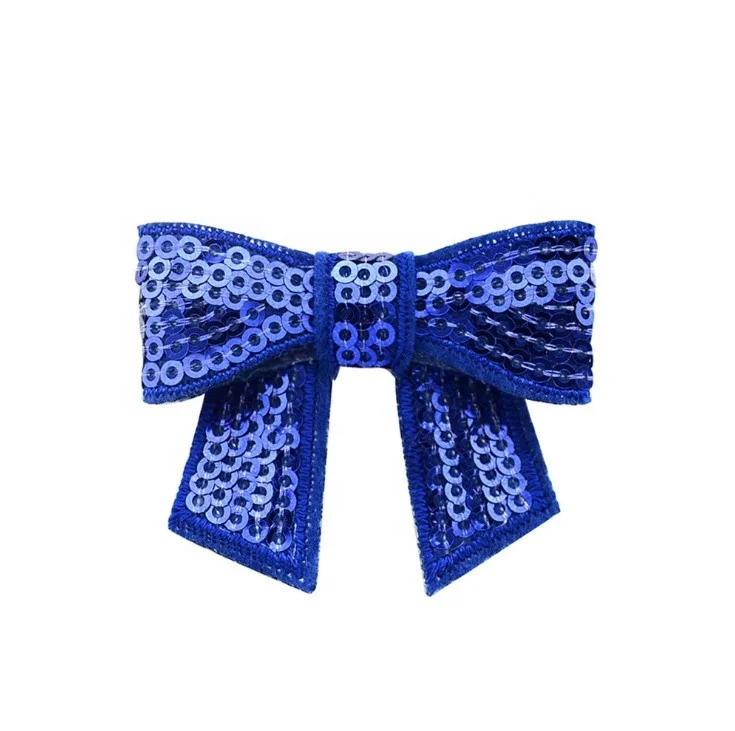 Fashion Sequin Embroidery Bow for  Hair Accessories