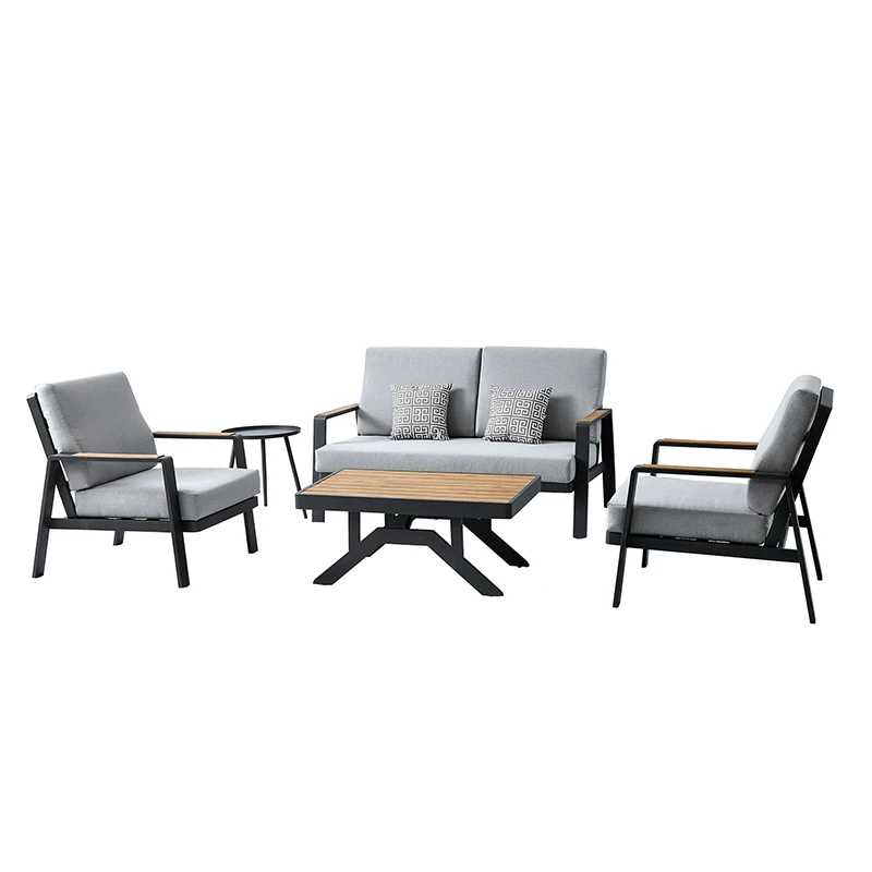 factory price round wicker patio dining table set wicker outdoor conversation set