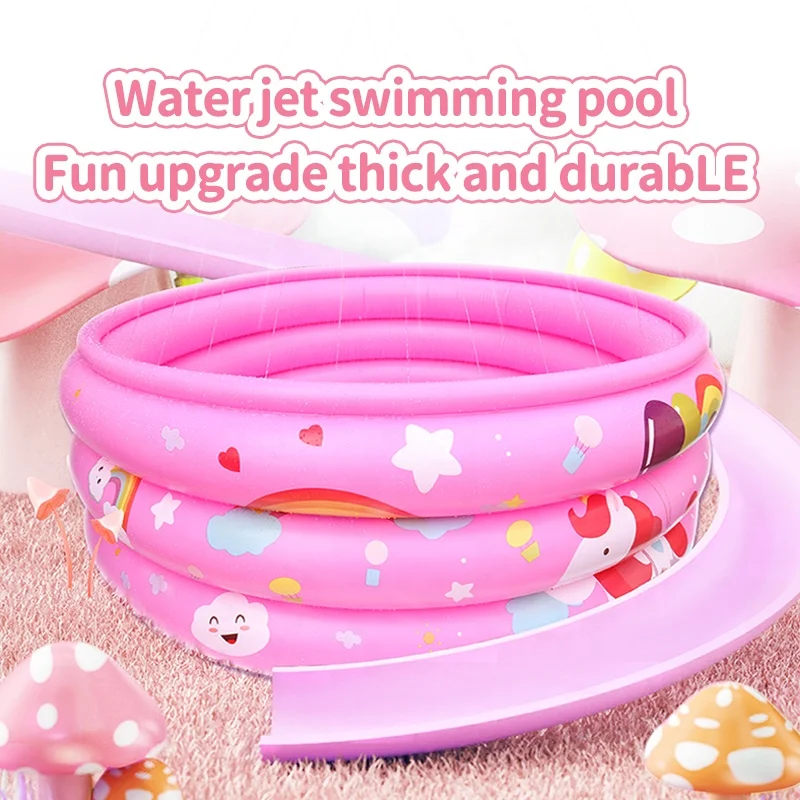 Wholesale High Quality PVC Inflatable Swimming Pool 3 Tubes Outdoor Inflatable Swimming Pool For Kids
