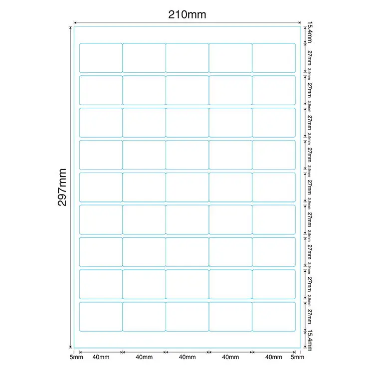 тов в упаковке A4 чернильно-струйная печать на Матовые Белые самоклеющиеся чистоцеллюлозный стикер бумага для струйных принтеров