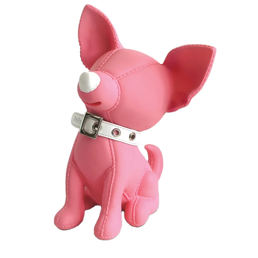 Ens pvc animal puppy dog saving money bank puppy doggy bank
