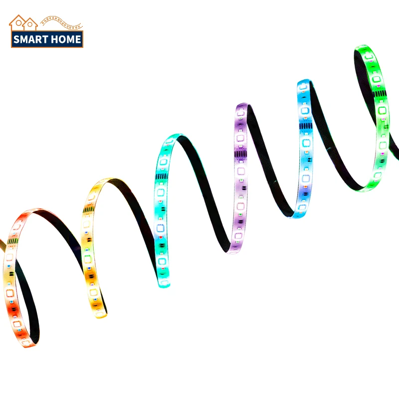 Strips Rgbww Stripe Rgb 30 60 Leds M Ws2812 App 5050 Smd Wifi Led Strip zigbee Smart Alexa Speaker controlledTuya led light