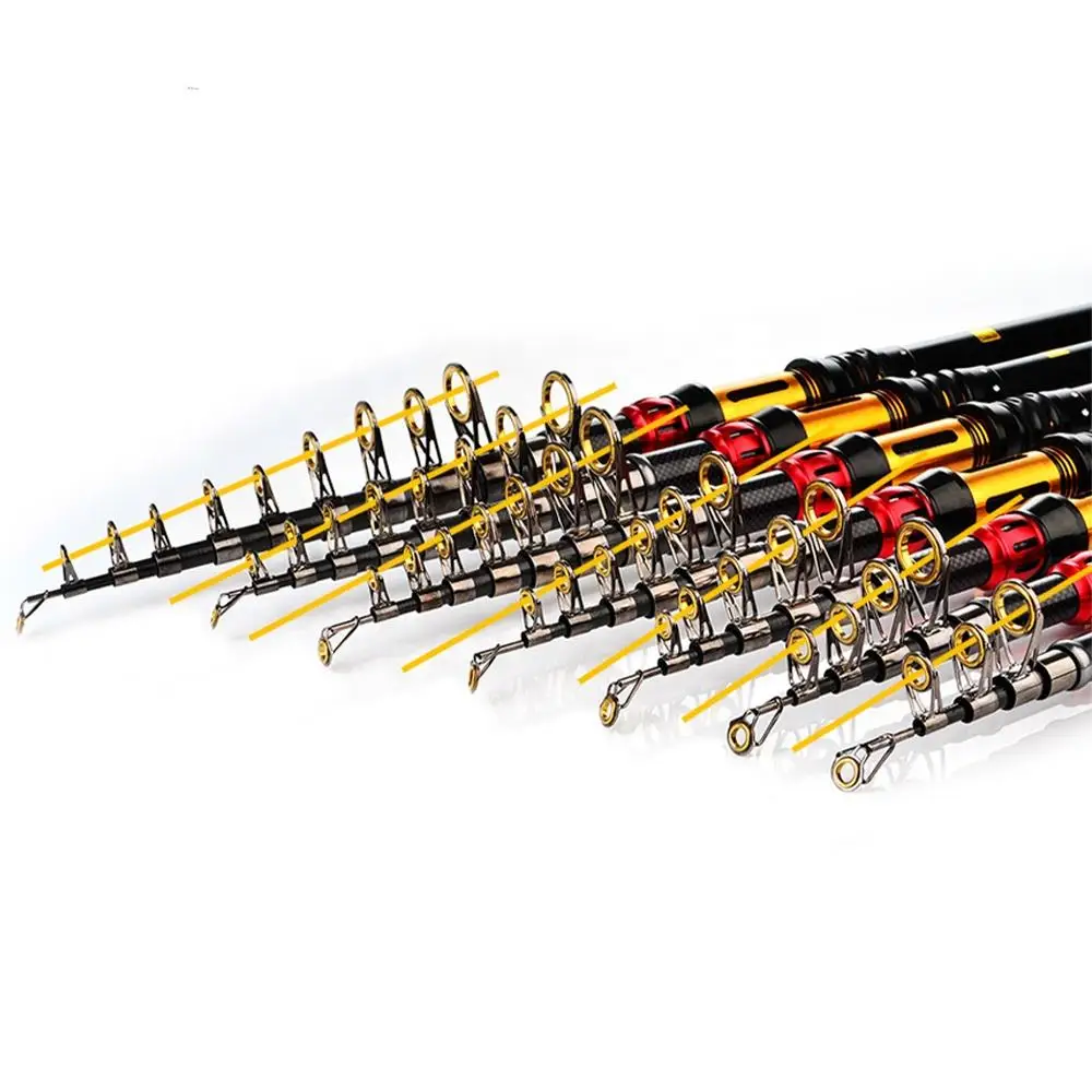 Newbility 6ft-11ft Length 1.3ft-1.5ft Closed Length Lightweight Telescopic Rod 24T High Carbon Fishing Rod
