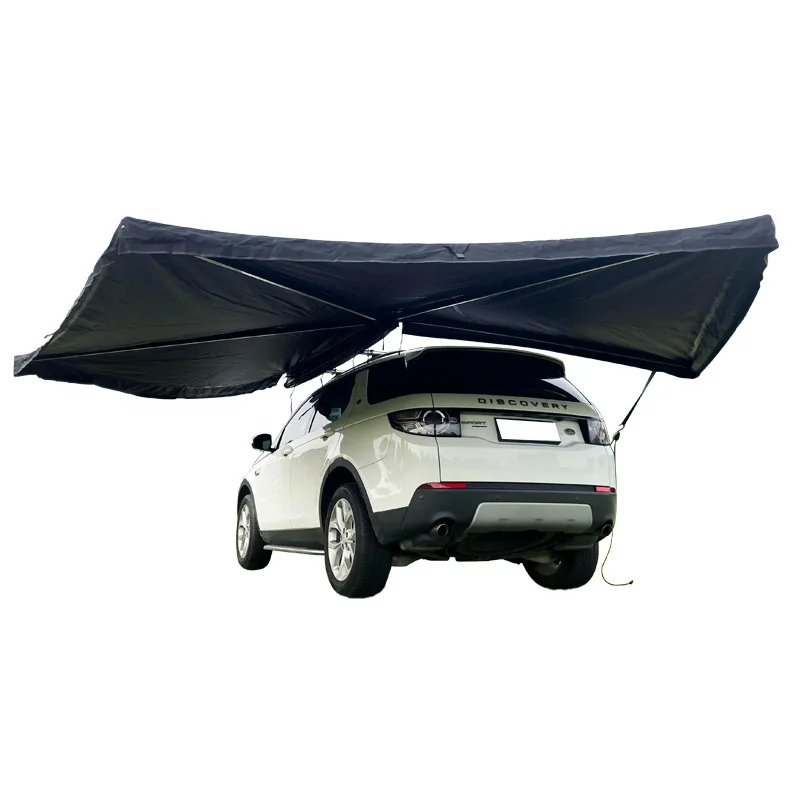 4X4 Retractable 270 Degree Awning Fox Retractable Car Camping Tents Aluminum Car Side Awning With LED Light