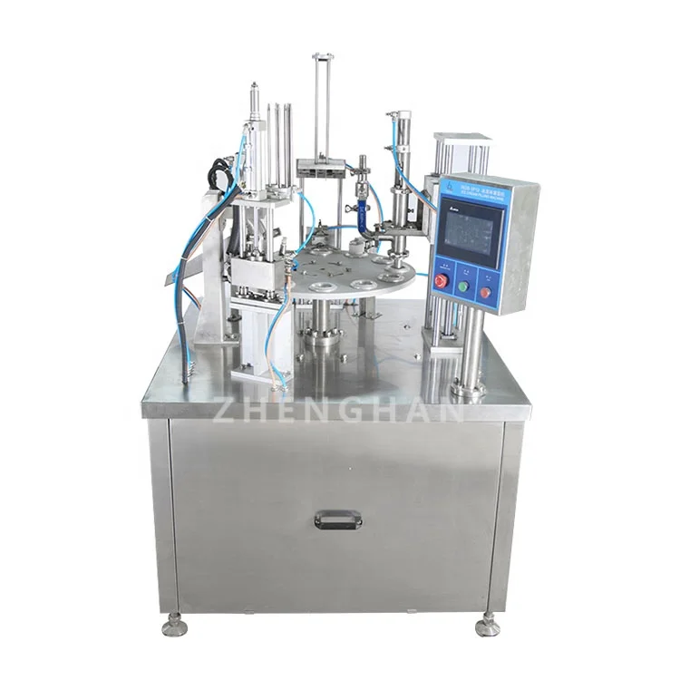 Automatic Ice cream filling machine single rotary icecream machine ice cream cup/cone filling and sealer machines