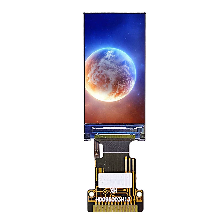 Thin IPS TFT 0.96' 80*160 80RGB*160 ST7735S driver 13 pin 4 line SPI small full color LCD panel for smart bracelet band watch