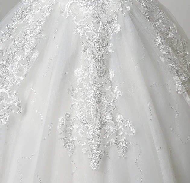 New Design White Simple Bride Plus Size Wedding Dress