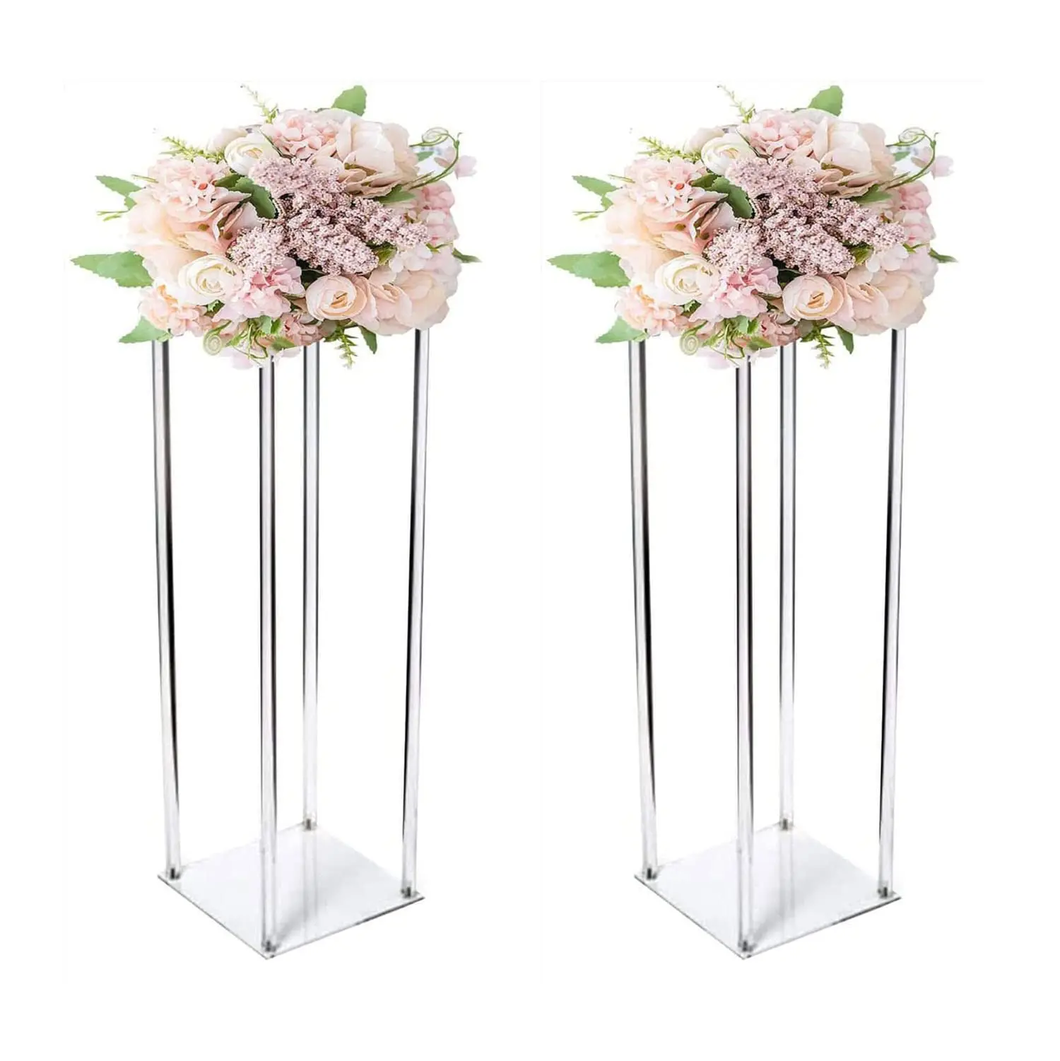 Wedding Supplier Luxury wedding centerpieces table decorations Acrylic Flower Stand display rack Wedding Decoration