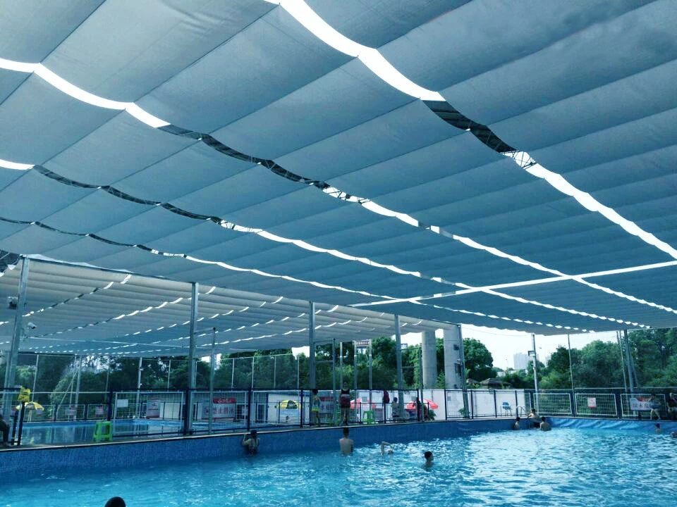 Электрическая Водонепроницаемая горизонтальная Складная занавеска skylight