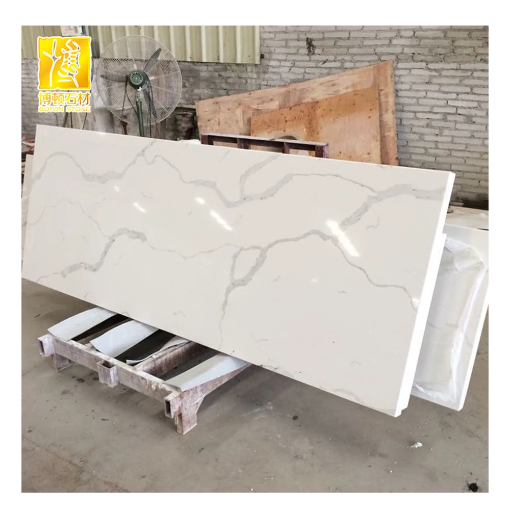  BTQA002white calacatta искусственный мраморный кварцевый