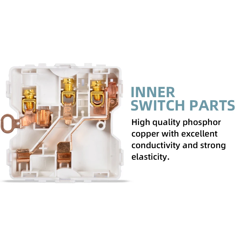 Electrical Outlets Manufacturing 16A Luxury Sockets For Homes Copper Contact Switch System