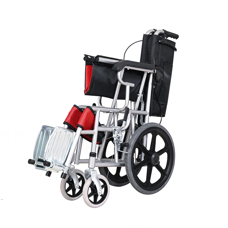 High Quality Comfortable Quality Guarantee Manual Wheelchair With Steel Footplate for Disabled People