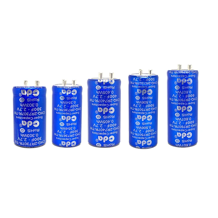 CDA Car Battery  Power capacitor CHQ-2R7105R-TW 2.7V1F 2F 3.3F 5F 7F 10F 25F 50F  capacitors toy robots Super Capacitor 100F