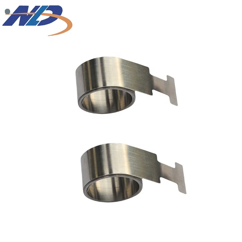 NLD Custom Retractable Cable Reel Flat Coil Recoil Rewind Spiral Torsion Power Spring For Dog Leash