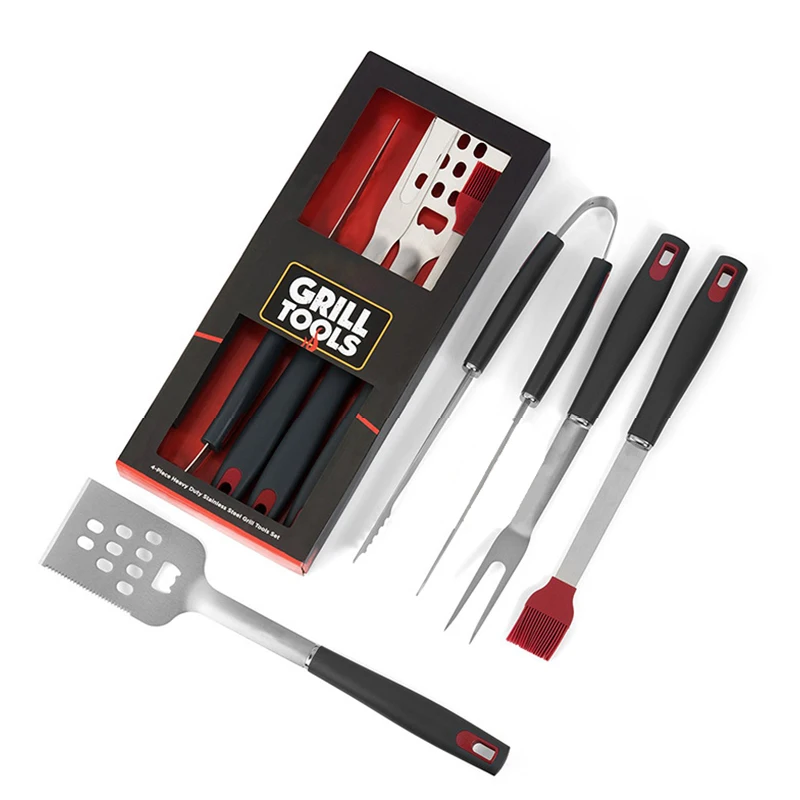 
Stainless Steel BBQ Tool Set BBQ Grill Tools Set BBQ accessories with individual box 